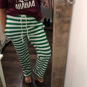 Sleepy time His green & white Christmas pajamas